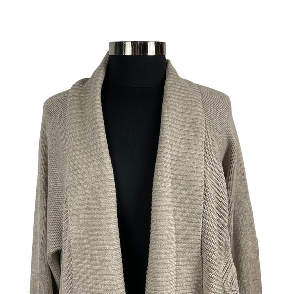 MATILDA JANE LETS GETAWAY WHEAT CASHMERE BLEND KNIT CARDIGAN SWEATER - Picture 6 of 14